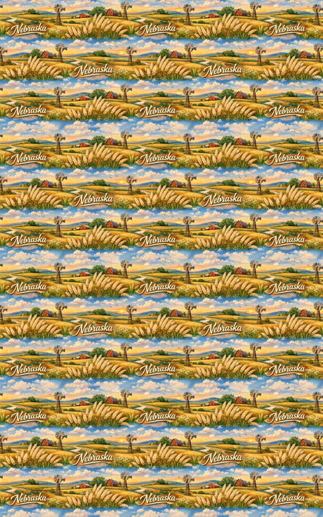 Nebraska Prairie Horizon - London Penny Gift Wrap