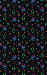 Neon Christmas Glow - London Penny Gift Wrap