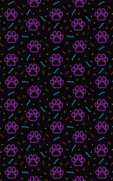 Neon Paws - London Penny Gift Wrap