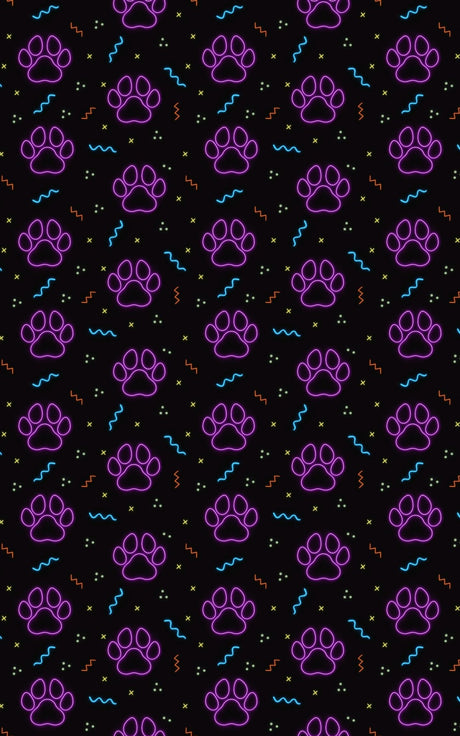 Neon Paws - London Penny Gift Wrap
