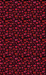 Neon Valentine Doodles - London Penny Gift Wrap
