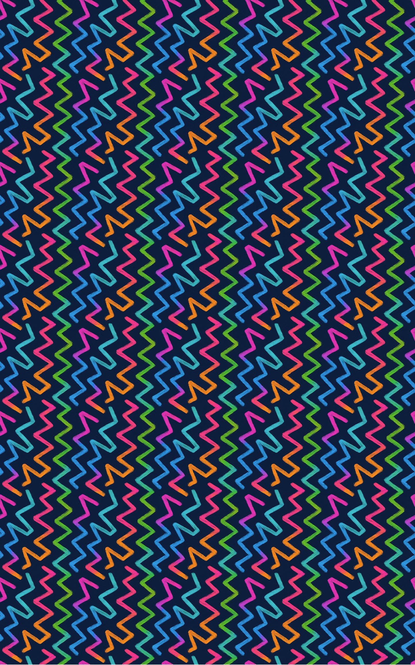 Neon Zigzag Path