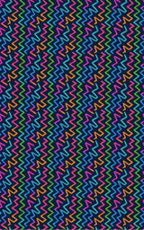Neon Zigzag Path - London Penny Gift Wrap