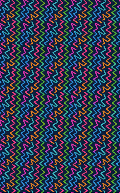 Neon Zigzag Path