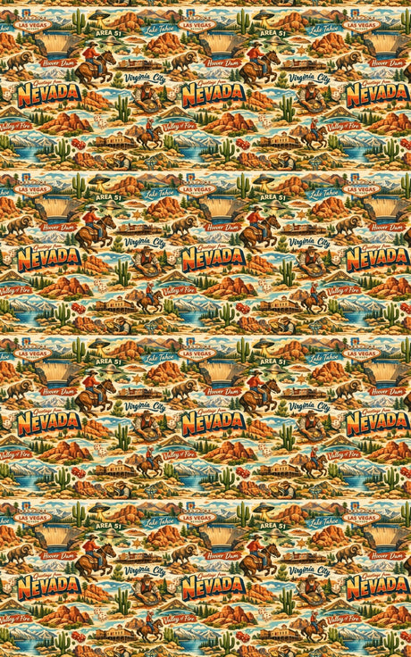 Nevada Postcard Memories - London Penny Gift Wrap