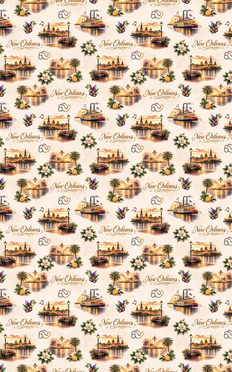 New Orleans Garden District Charm - London Penny Gift Wrap