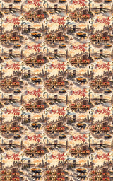 New York Iconic Skyline - London Penny Gift Wrap