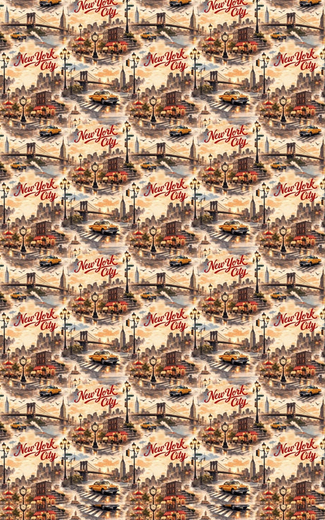 New York Iconic Skyline - London Penny Gift Wrap