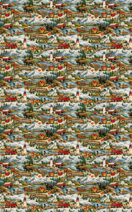 New Hampshire White Mountain Air - London Penny Gift Wrap