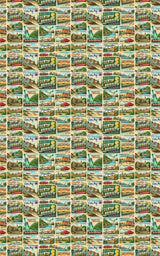 New Jersey Postcard Memories - London Penny Gift Wrap