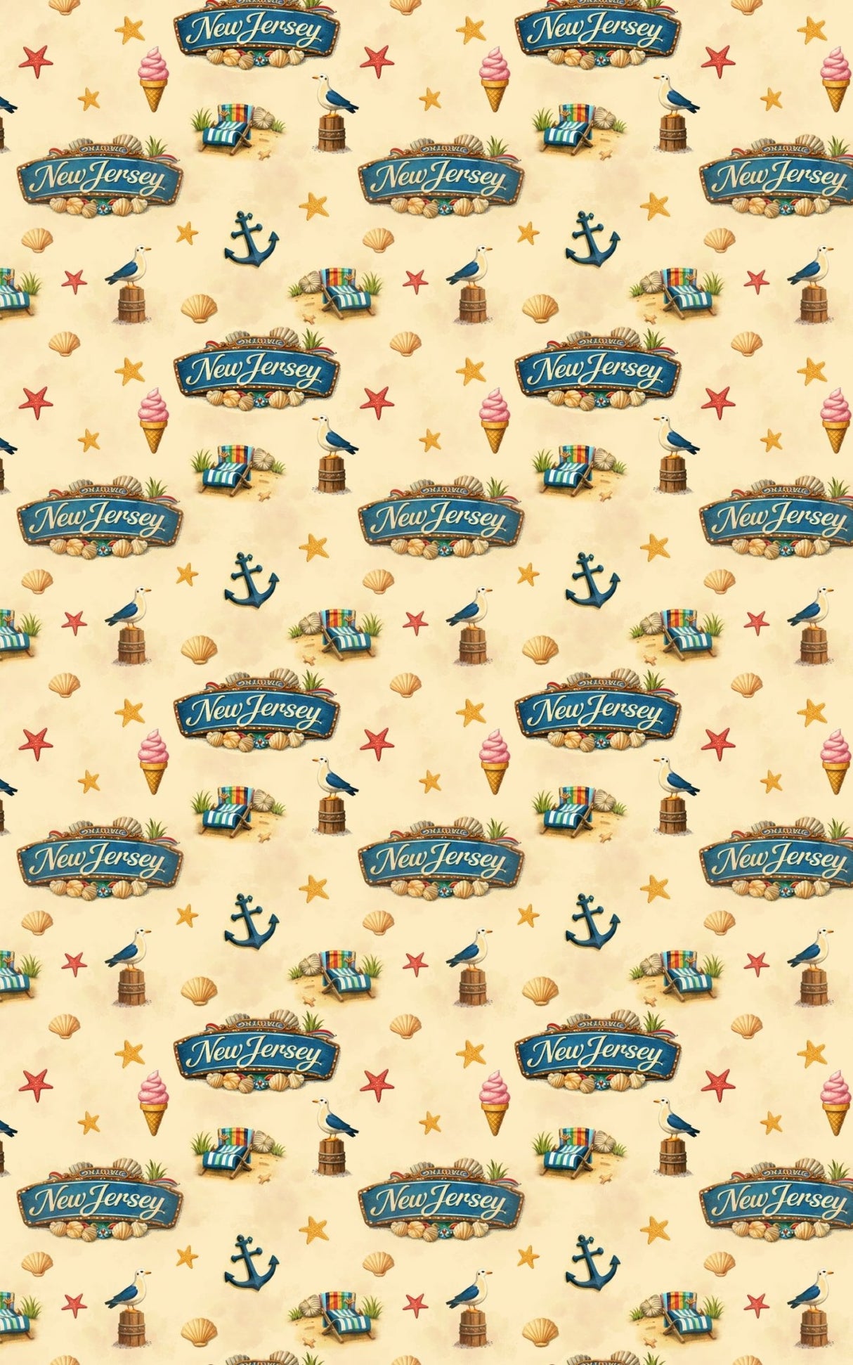 New Jersey Shore Classic - London Penny Gift Wrap