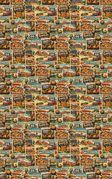 New Mexico Postcard Memories - London Penny Gift Wrap