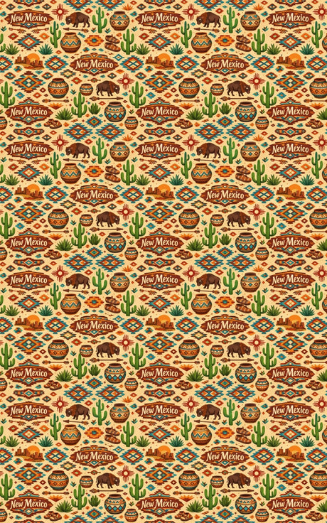 New Mexico Santa Fe Earth - London Penny Gift Wrap