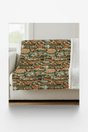 Wyoming Postcard Memories Sherpa Blanket - London Penny Gift Wrap