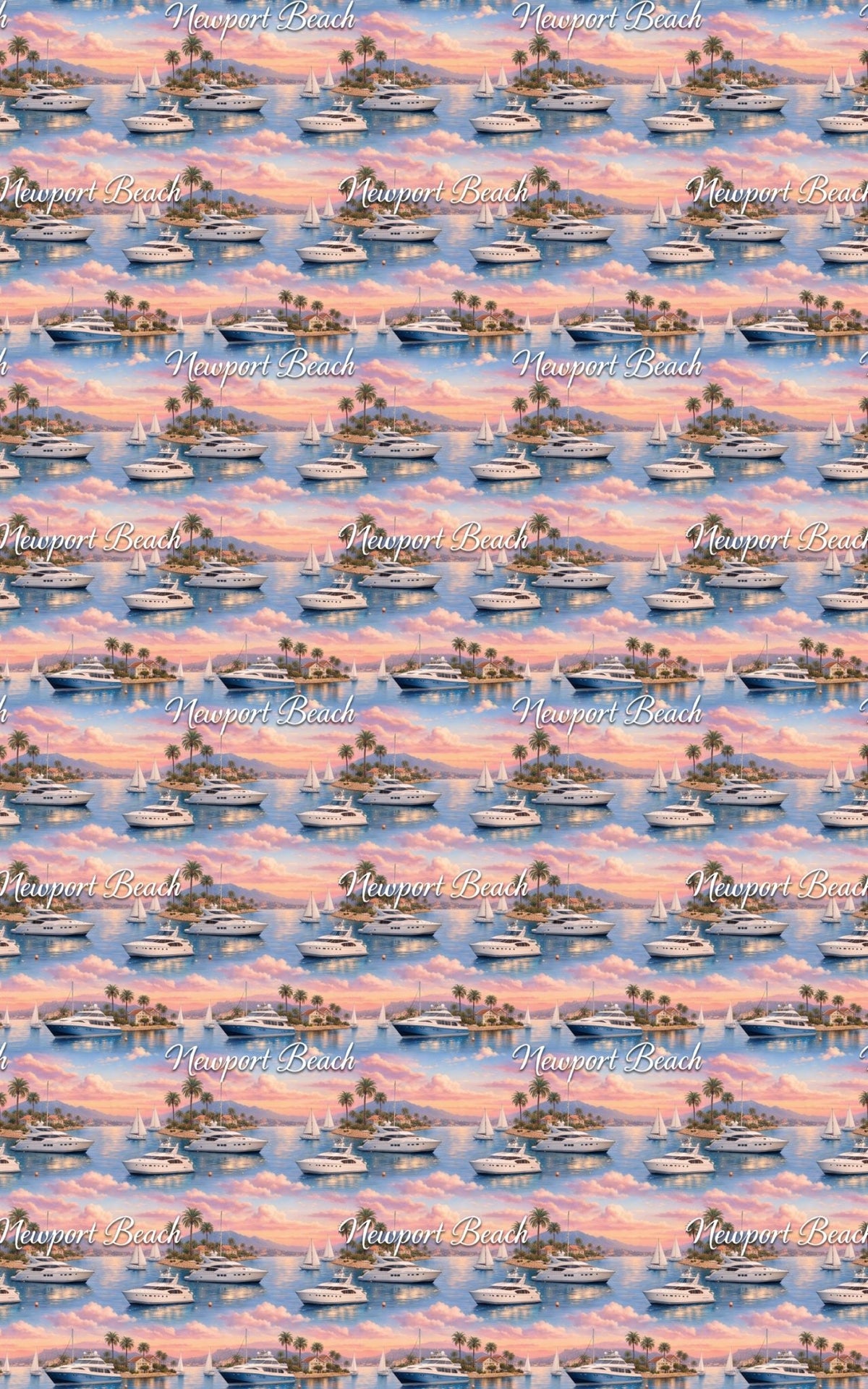 Newport Beach Harbor Glow - London Penny Gift Wrap