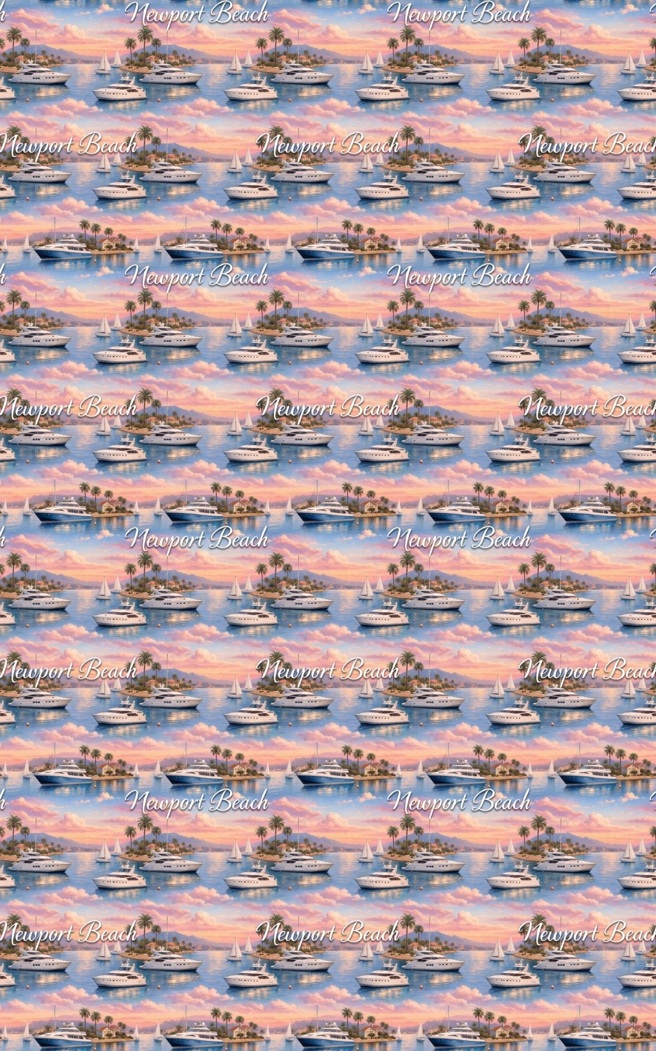Newport Beach Harbor Glow - London Penny Gift Wrap