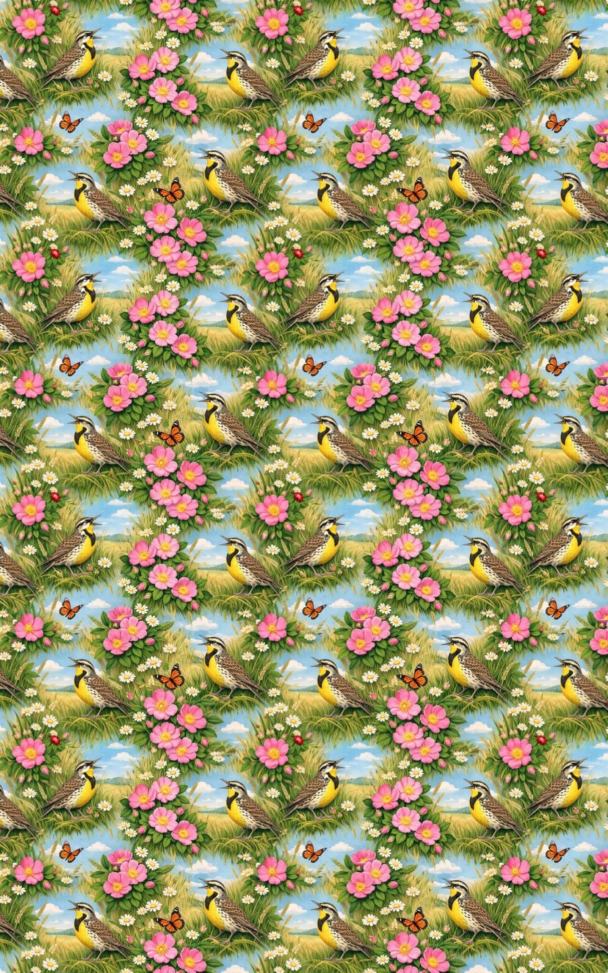 North Dakota Flora & Fauna - London Penny Gift Wrap