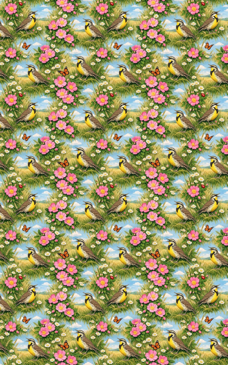 North Dakota Flora & Fauna - London Penny Gift Wrap