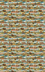 North Dakota Postcard Memories - London Penny Gift Wrap
