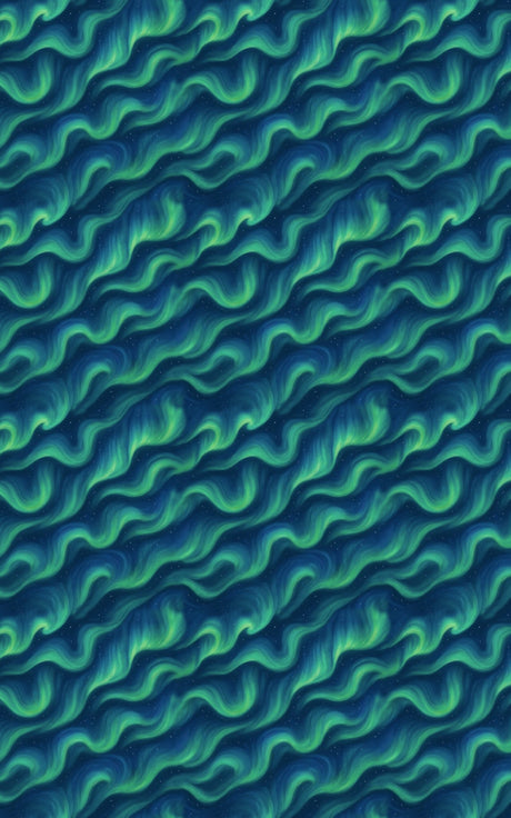 Northern Lights Waves - London Penny Gift Wrap