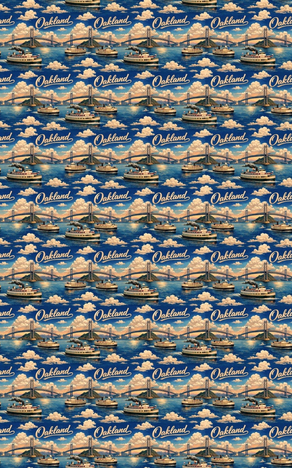 Oakland Bay Flashback - London Penny Gift Wrap
