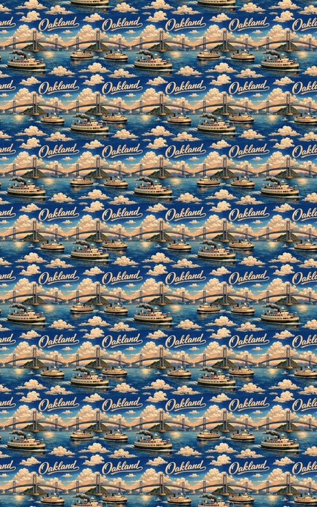 Oakland Bay Flashback - London Penny Gift Wrap