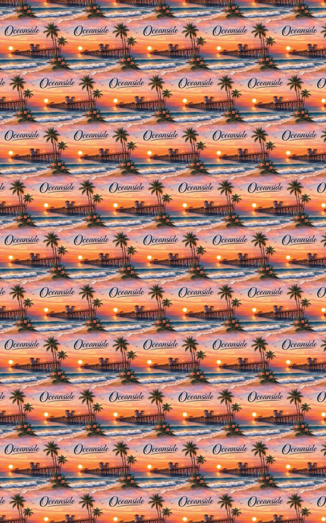Oceanside Coastal Pier Glow - London Penny Gift Wrap