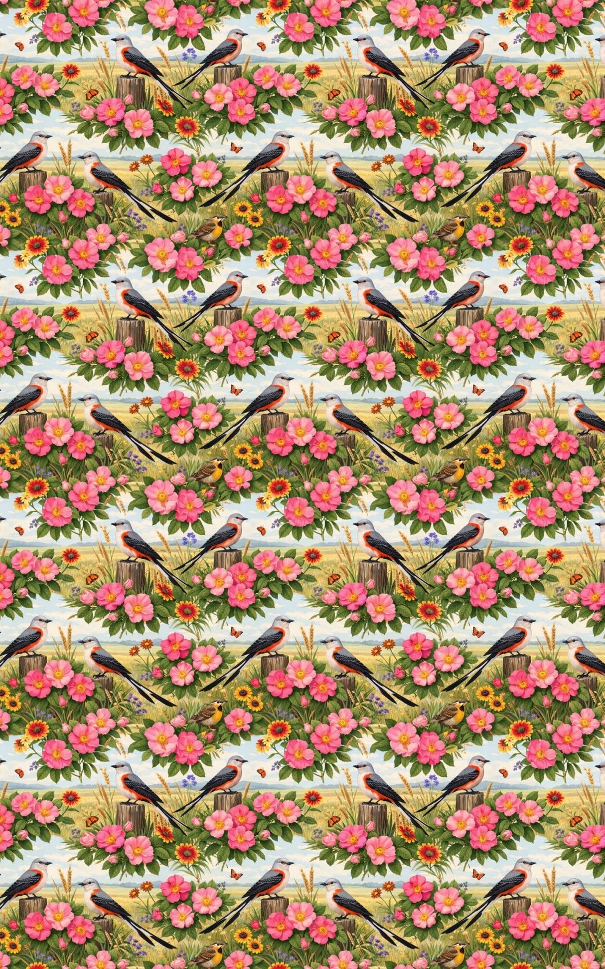 Oklahoma Flora & Fauna - London Penny Gift Wrap