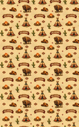 Oklahoma Western Prairie - London Penny Gift Wrap
