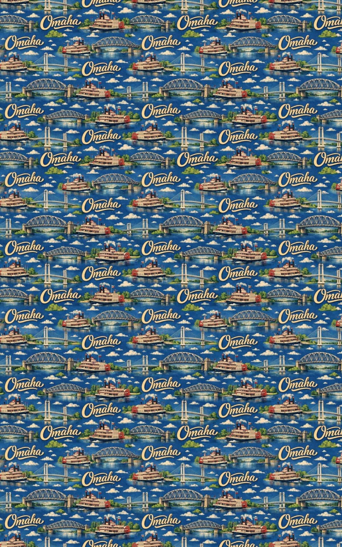 Omaha Riverfront Oldies - London Penny Gift Wrap