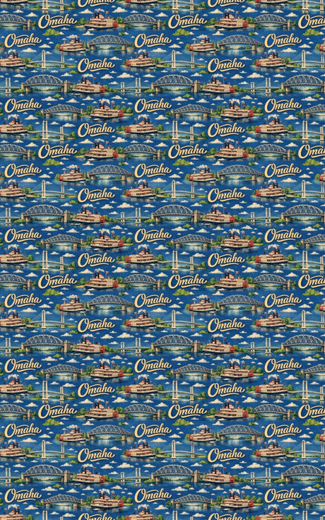 Omaha Riverfront Oldies - London Penny Gift Wrap