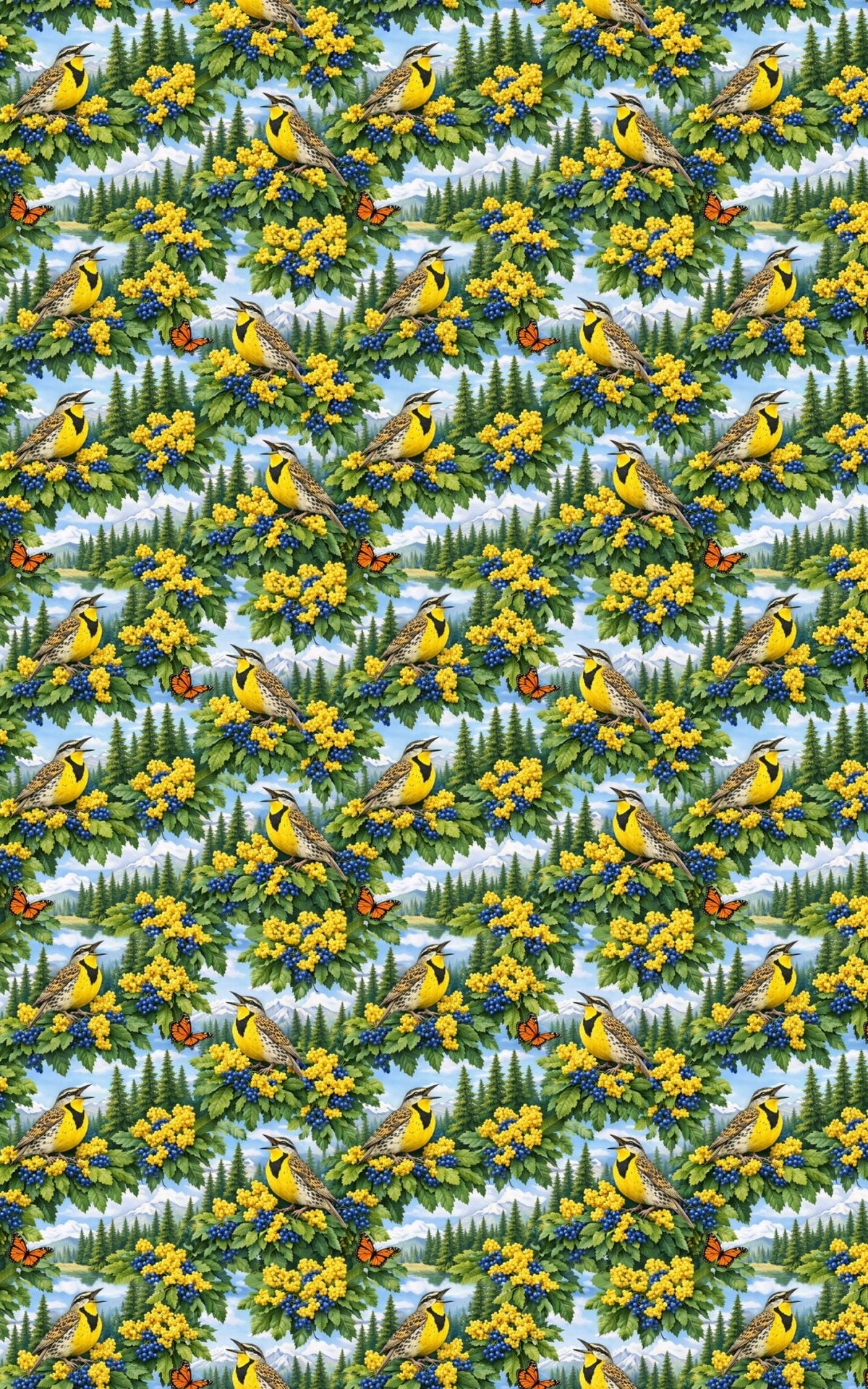 Oregon Flora & Fauna - London Penny Gift Wrap