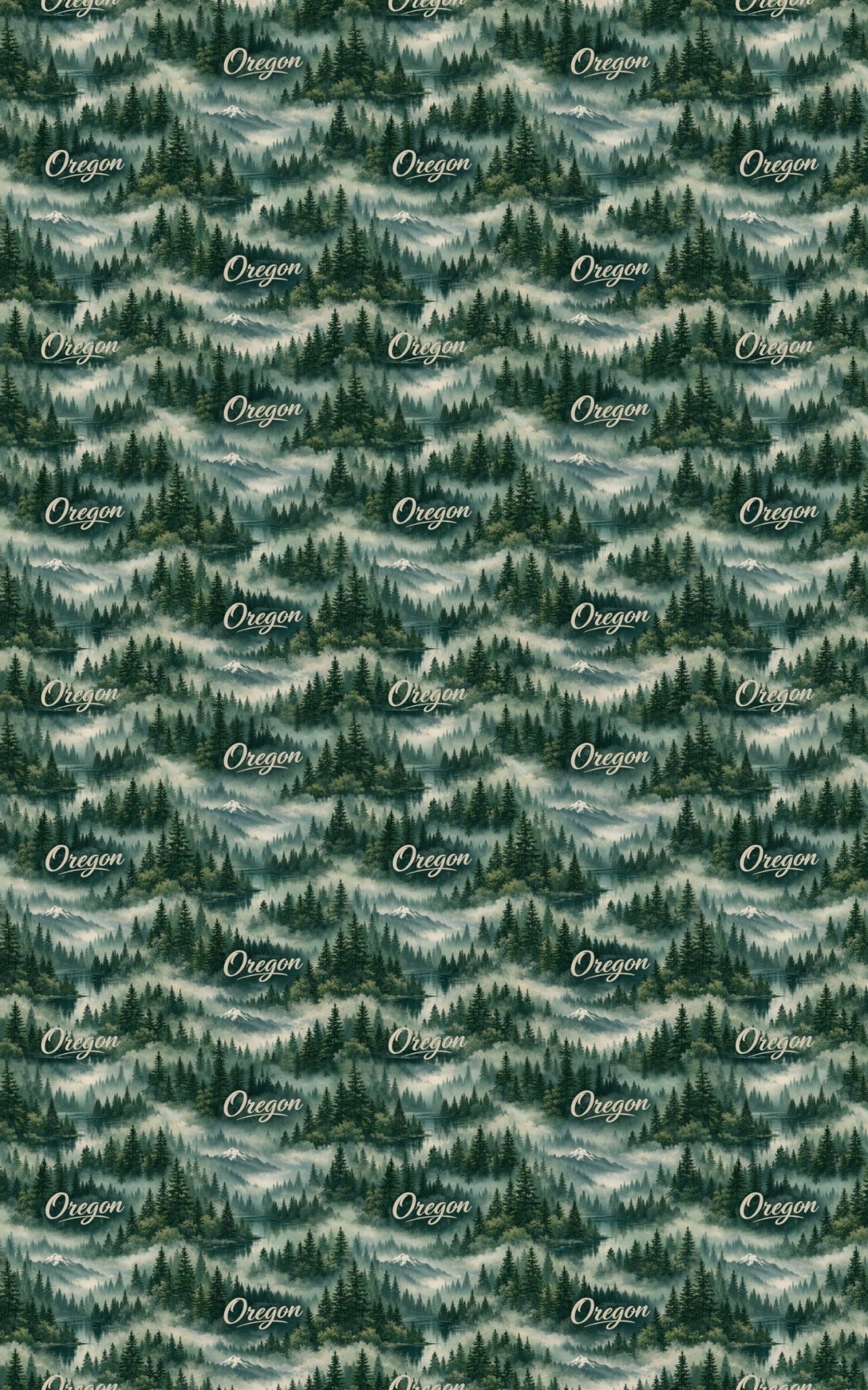 Oregon Forest & Fog - London Penny Gift Wrap