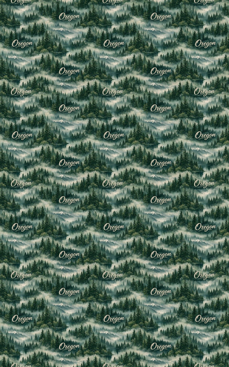 Oregon Forest & Fog - London Penny Gift Wrap
