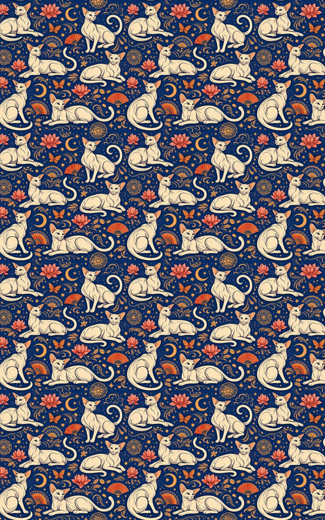 Oriental Shorthair Lines - London Penny Gift Wrap