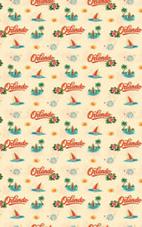 Orlando Theme Park Era Retro - London Penny Gift Wrap