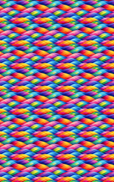 Overlap Prism Waves - London Penny Gift Wrap
