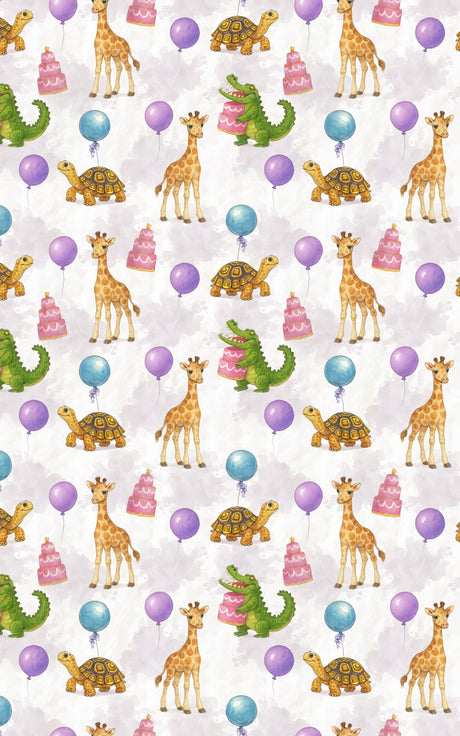 Safari Birthday Celebration - London Penny Gift Wrap