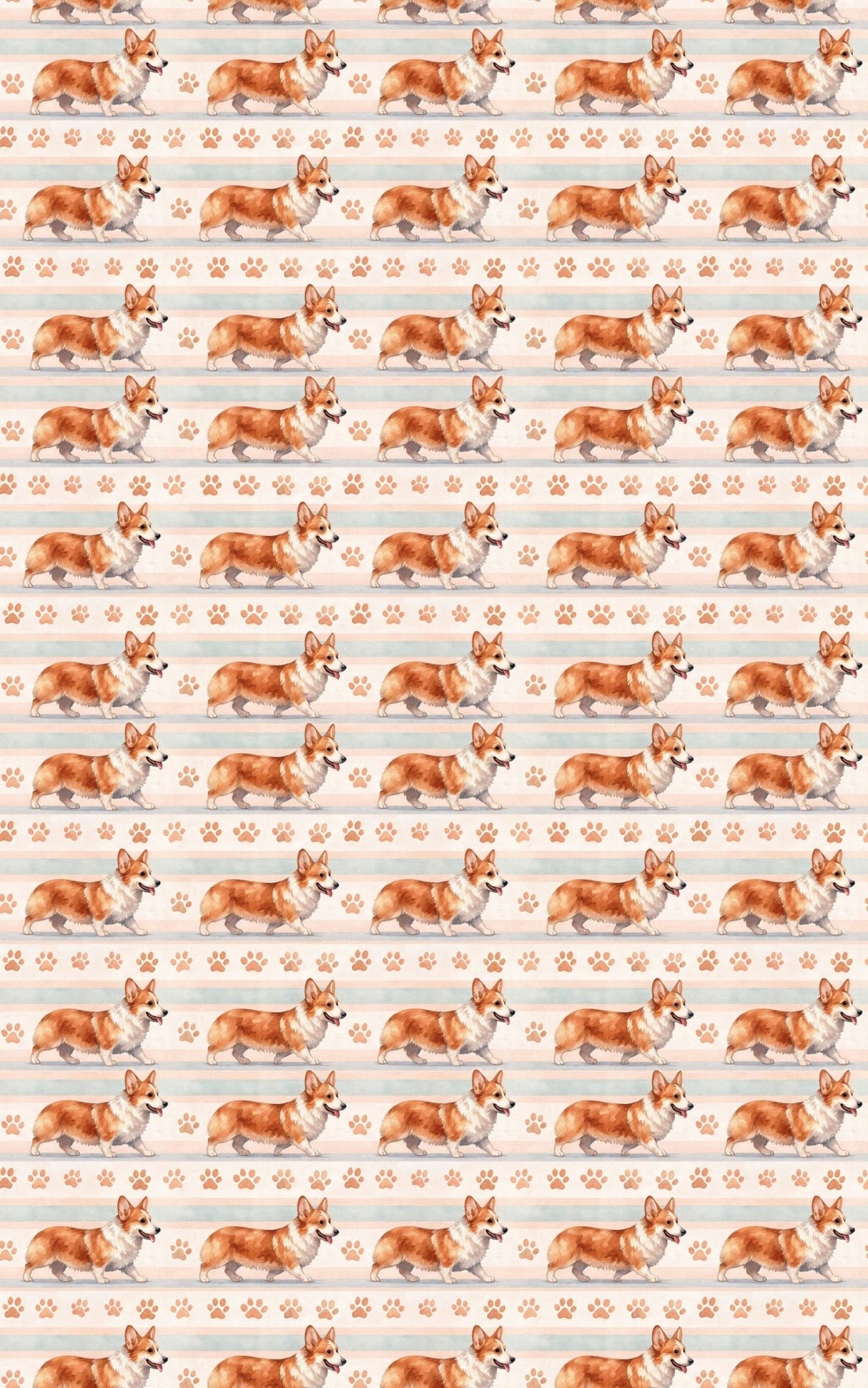 Pastel Paw Parade - London Penny Gift Wrap