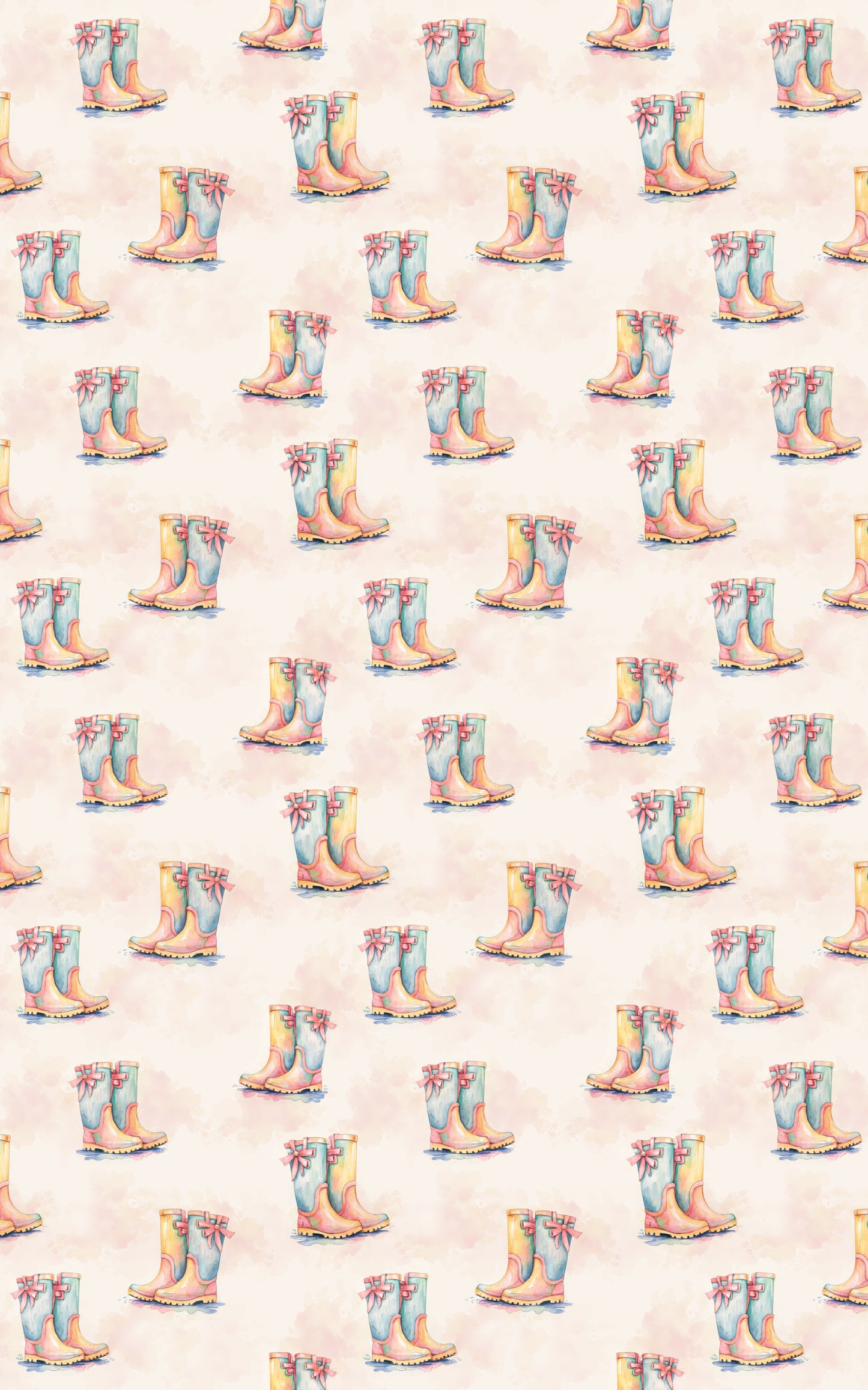 Pastel Rainboot Parade