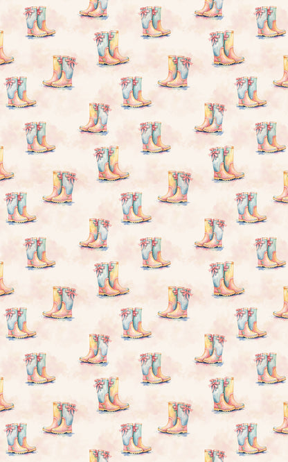 Pastel Rainboot Parade