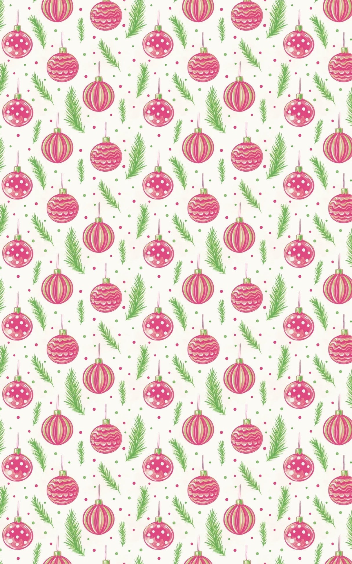 Pastel Winter Baubles - London Penny Gift Wrap