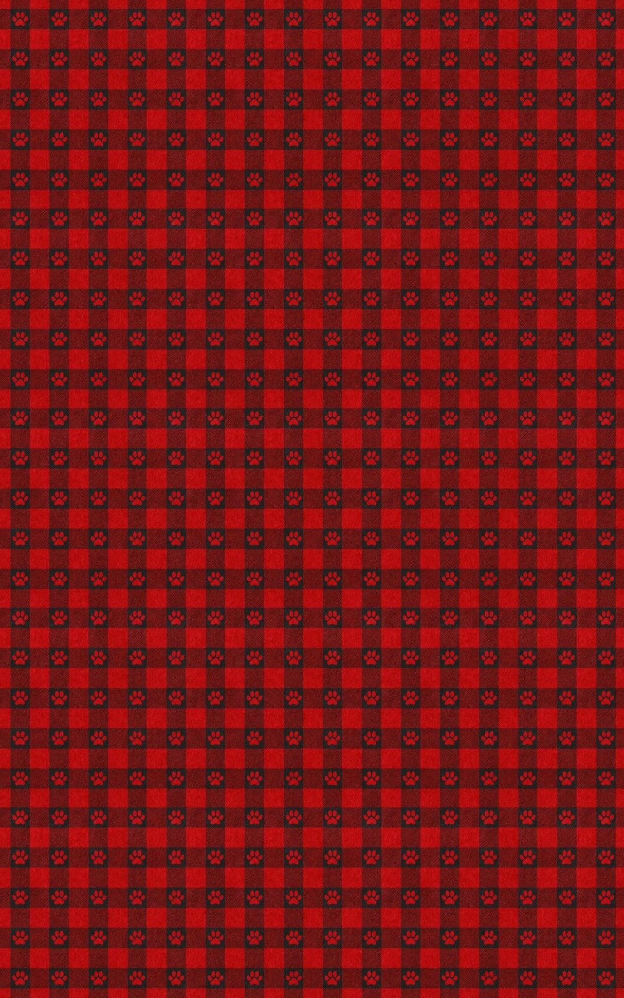 Paw Print Plaid - London Penny Gift Wrap