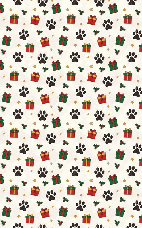 Paws & Presents Holiday Mix - London Penny Gift Wrap