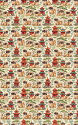 Pekingese Pagoda - London Penny Gift Wrap
