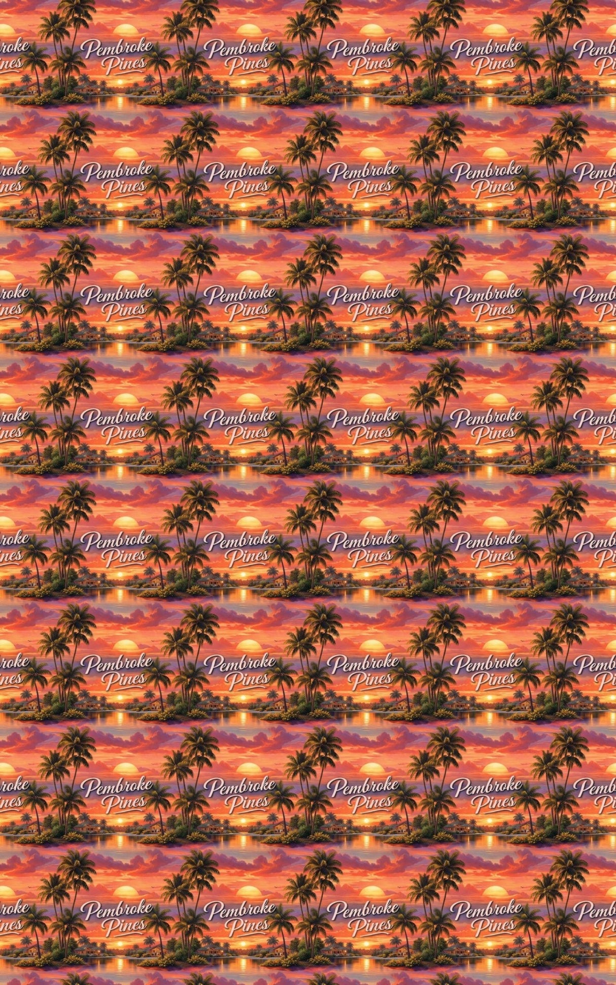 Pembroke Pines Palm Glow - London Penny Gift Wrap