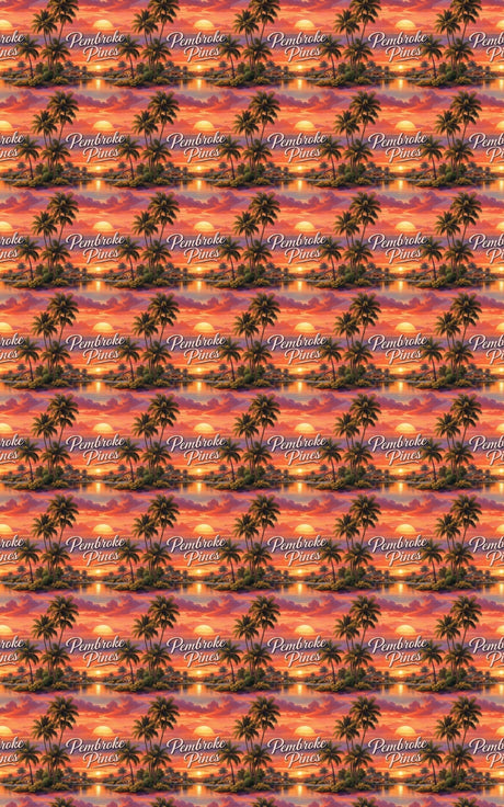 Pembroke Pines Palm Glow - London Penny Gift Wrap