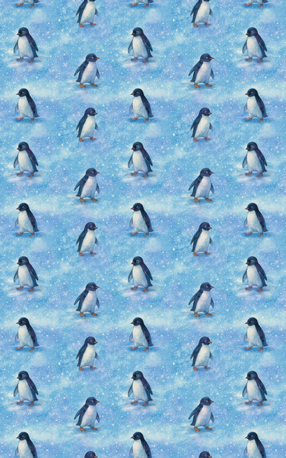 Penguins in the Snow