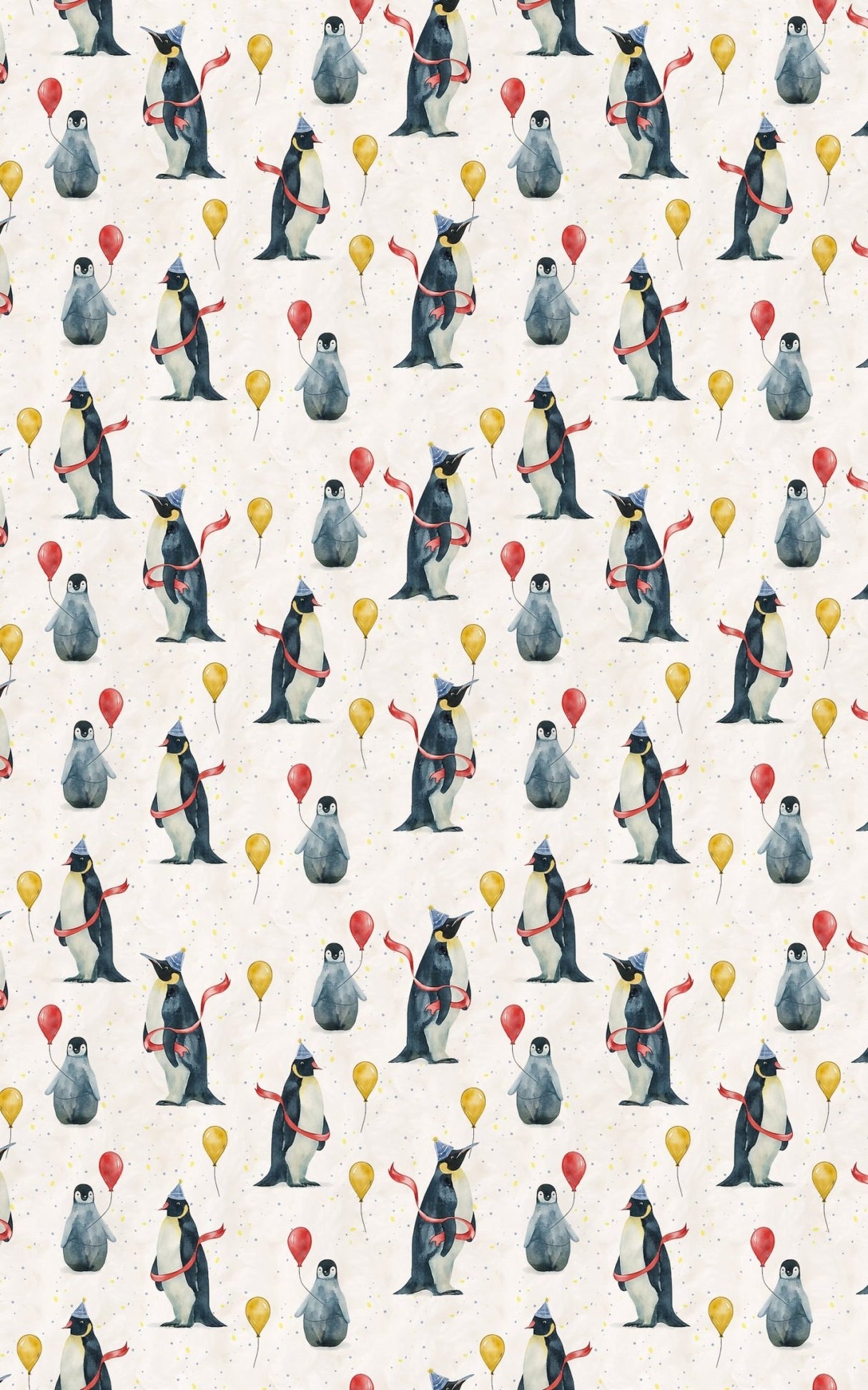 Penguin Party Parade - London Penny Gift Wrap