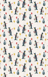 Penguin Party Parade - London Penny Gift Wrap